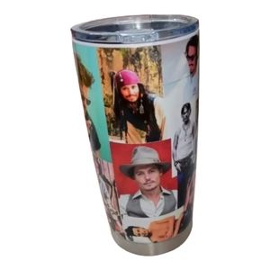 Stainless Steel Insulated Tumblers Vacuum Jonny Depp Event 20oz New Hot or Cold